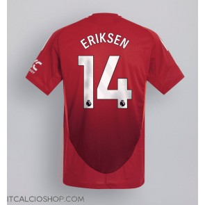 Manchester United Christian Eriksen #14 Prima Maglia 2024-25 Manica Corta